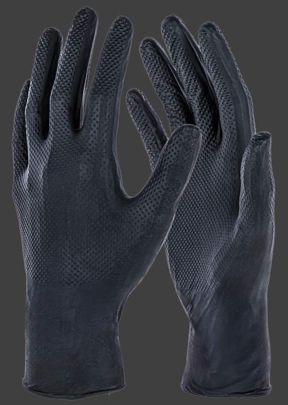 Einmalhandschuh X-Grip Black